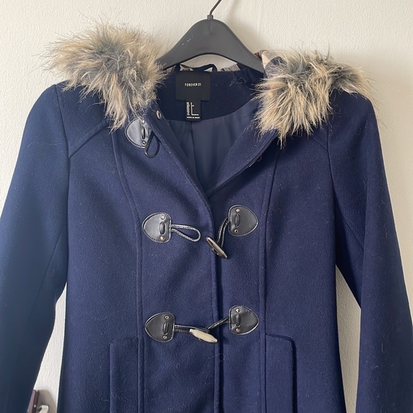 Forever 21 | Navy Peacoat - Picture 2 of 4